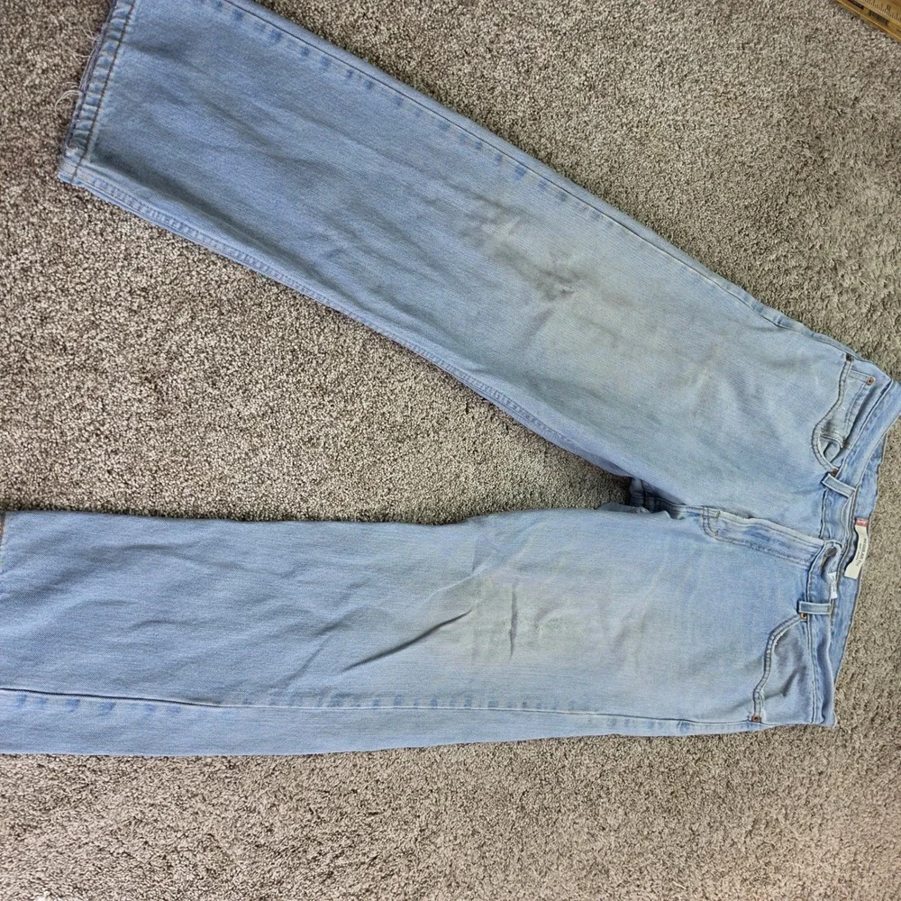 VINTAGE Levi's 505 Regular Fit Jeans Mens 38x29 Light Wash Blue Outdoor Casual
